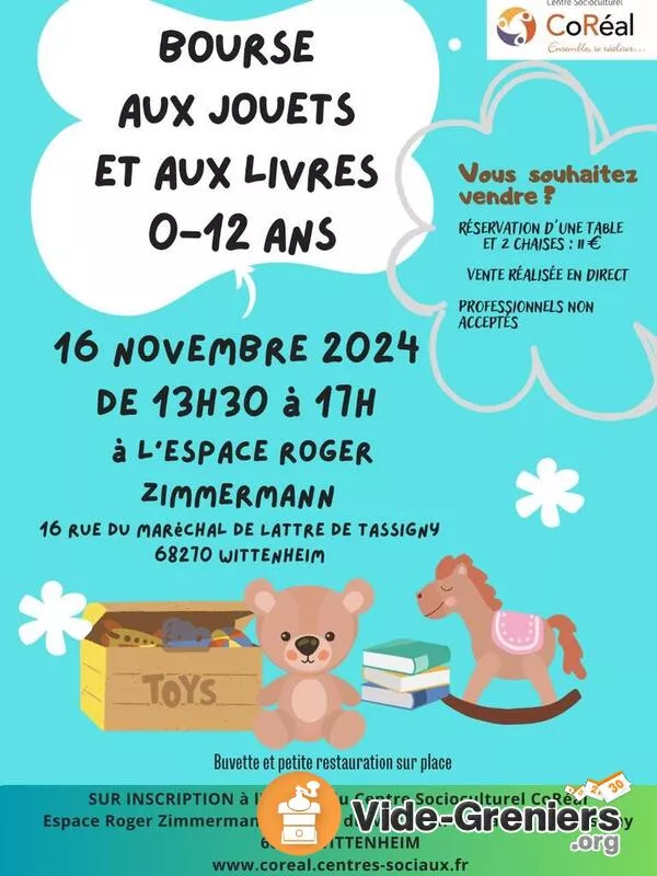 Bourse Aux Jouets et Aux Livres 0-12 Ans