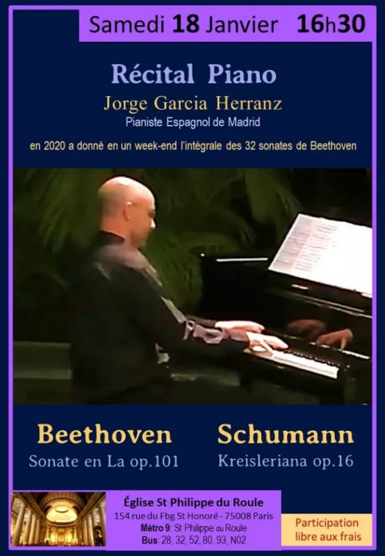 Récital de Piano : Sonates de Beethoven et Schuman