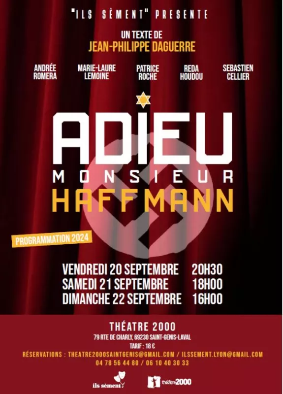 Spectacle Theatre Adieu Monsieur Haffmann