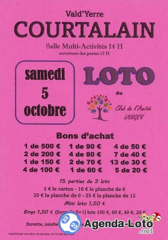 Loto du Club de l'Amitié de Langey