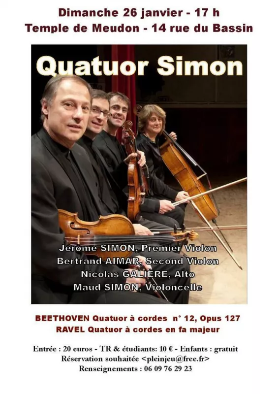 Le Quatuor Simon Interprète Deux Quatuors Célèbres