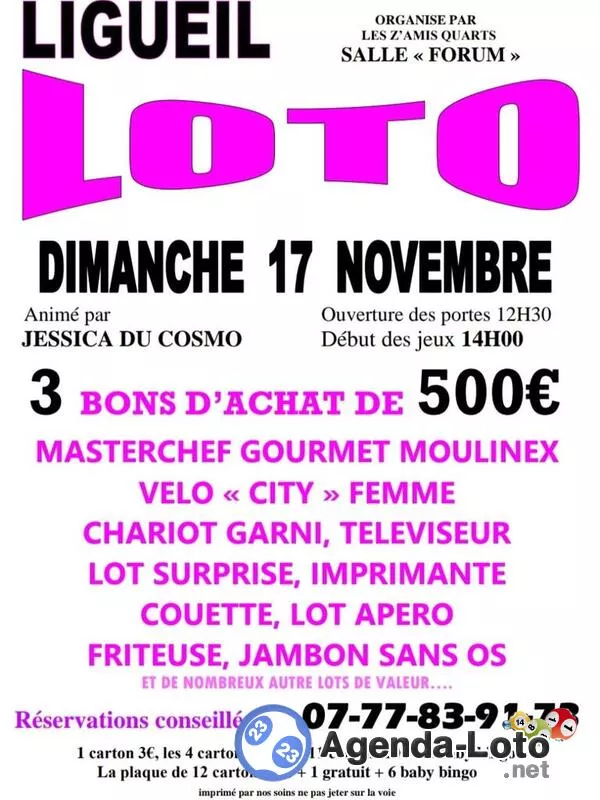 Loto Animé par Jessica du Cosmo des Zamis