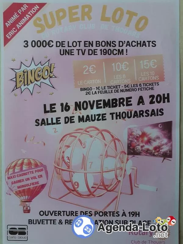 Super Loto du Rotary Club de Thouars