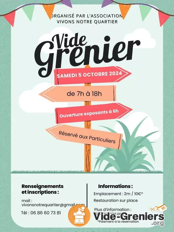 Vide Grenier de l'Association Vivons Notre Quartier