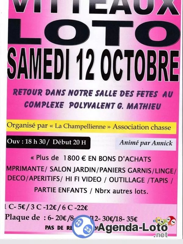 Loto Société Chasse 'la Champellienne'