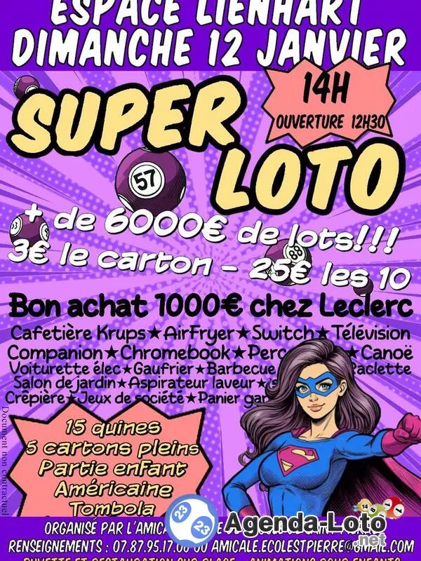 Super Loto de l'École de Saint Pierre