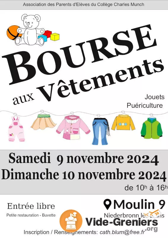 Bourse Aux Vêtements, Jouets, Puériculture