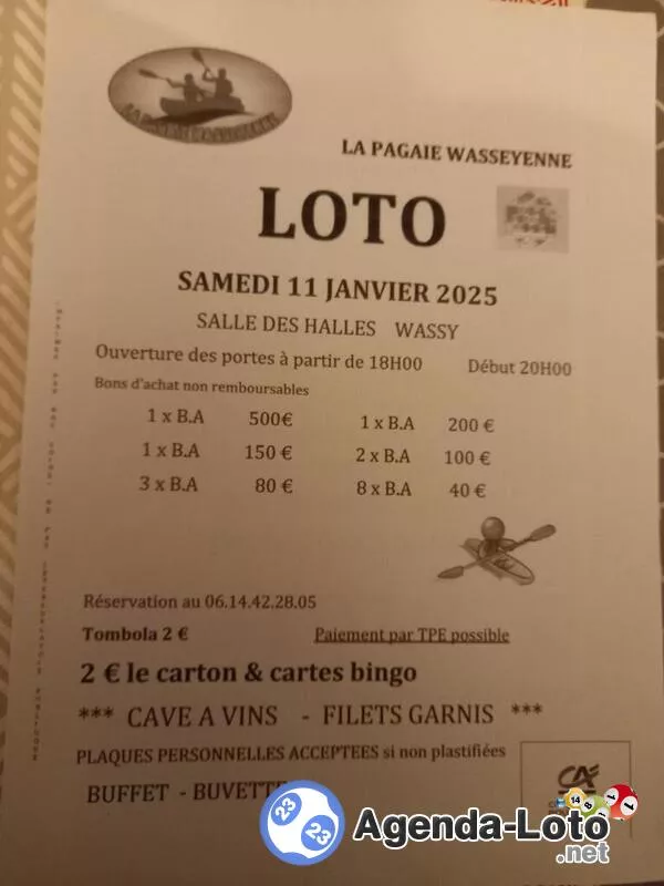 Loto Pagaie Wasseyenne