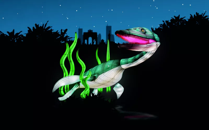 « Jurassique en Voie d'Illumination » au Jardin des Plantes