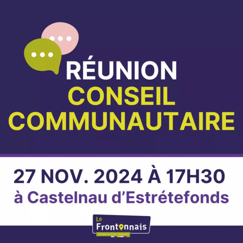 Réunion Conseil Communautaire