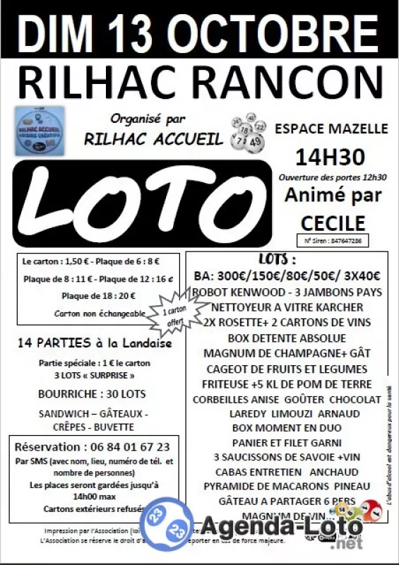 Loto Rilhac Accueil Anime par Cecile