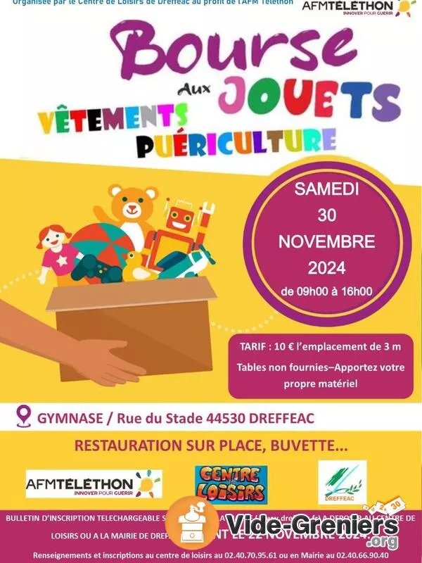 Bourse Aux Jouets, Vêtements Enfants et Puériculture