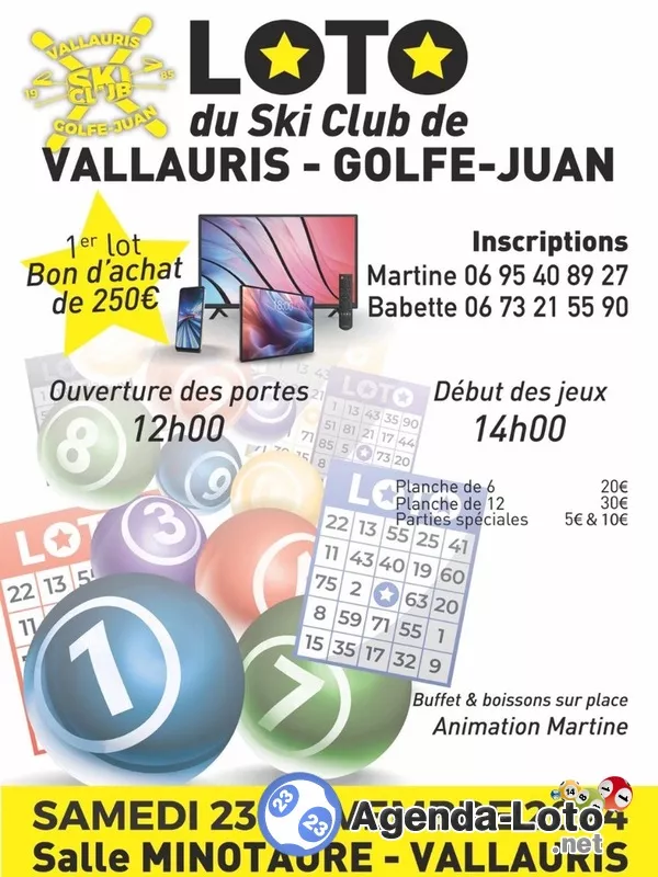 Loto du Ski Club de Vallauris-Golfe Juan