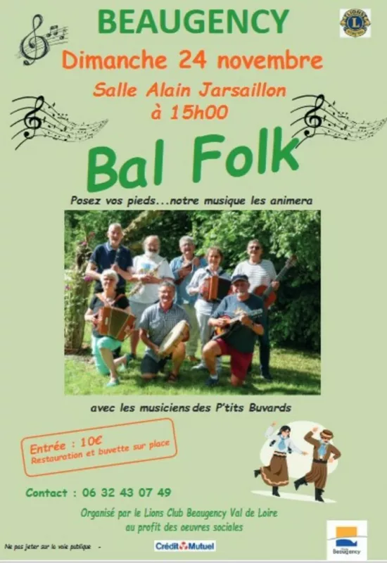 Bal Folk du Lions Club de Beaugency Val de Loire