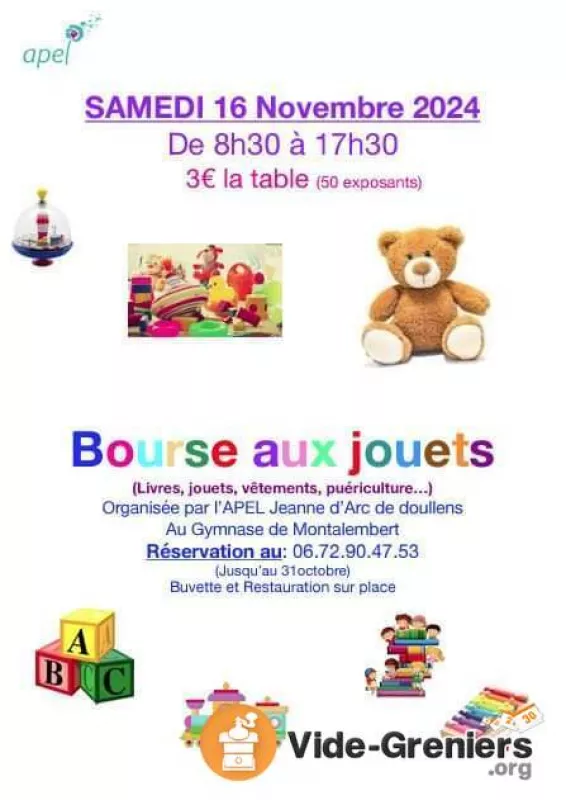 Bourse Aux Jouets (Livres,Jouets, Vêtements, Puériculture...