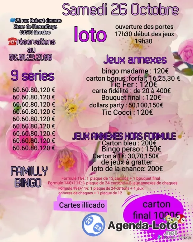 Loto Bresles Familly Bingo