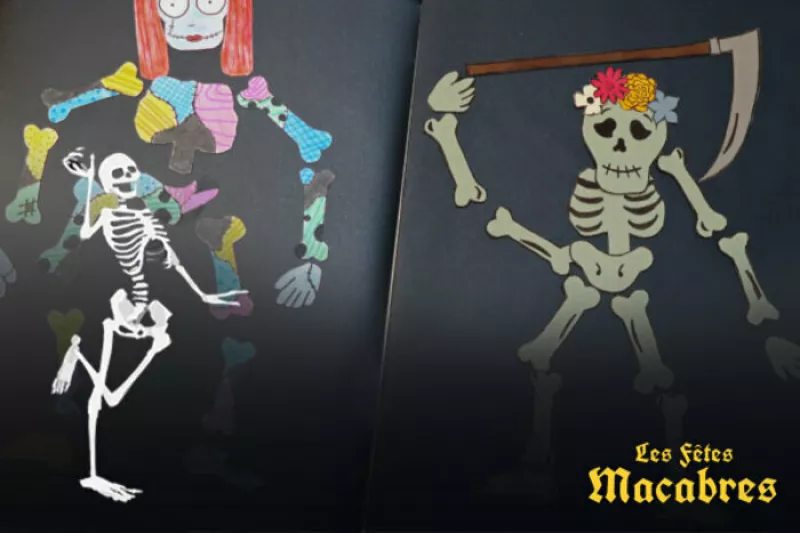 Fête Macabre : les Squelettes Mènent la Danse