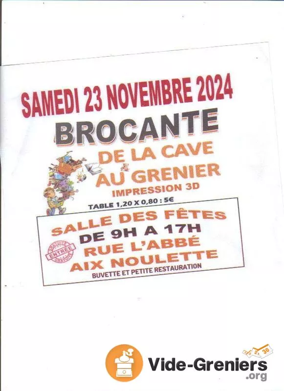 Brocante en Salle-de la Cave au Grenier -