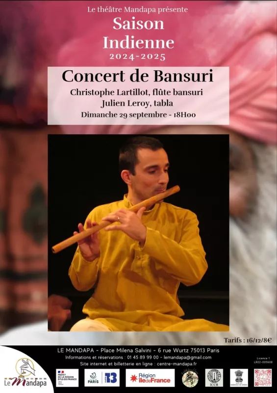 Concert de Bansuri-Musique d'Inde du Nord