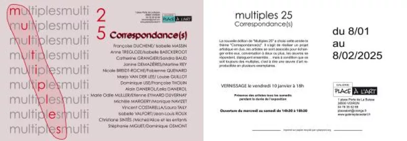 Multiples 25-Correspondance(S)