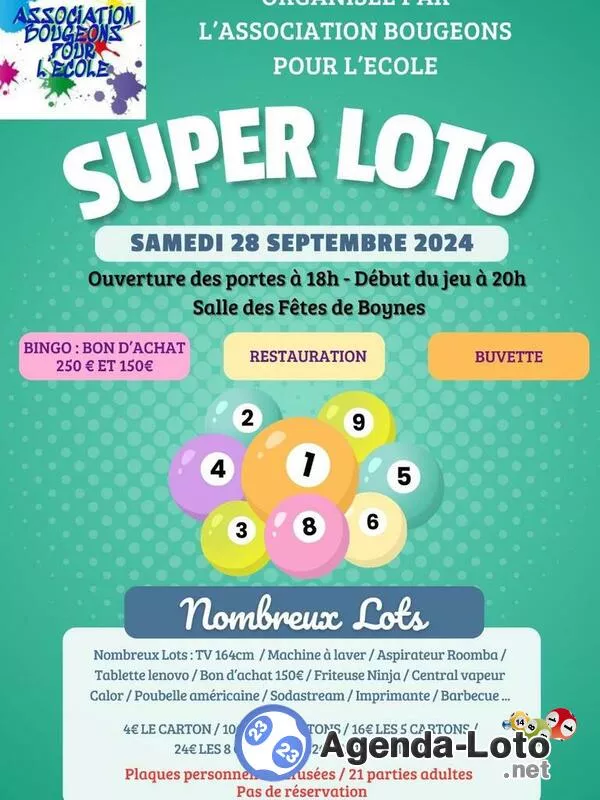 Loto Bougeons pour l'École