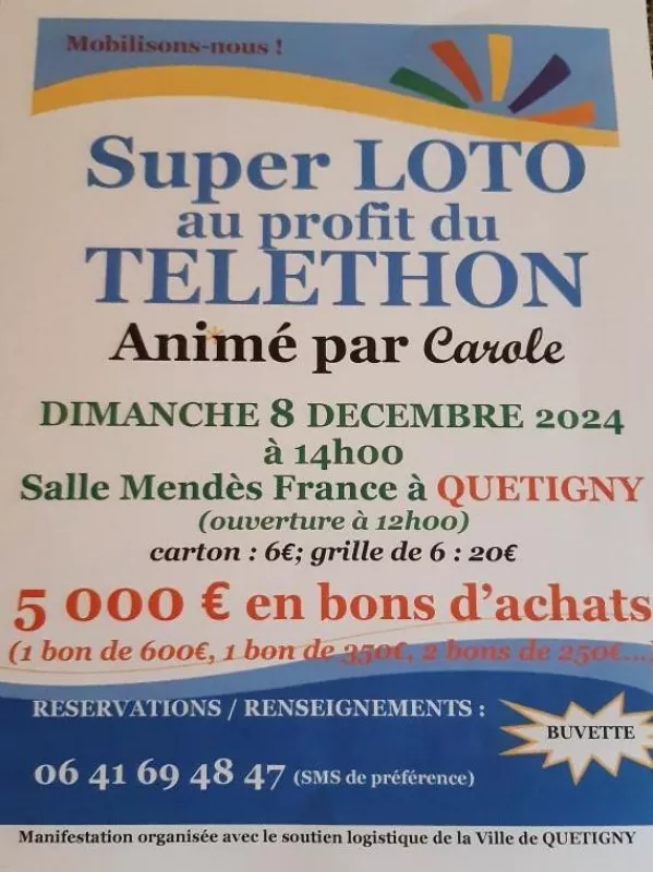 Super Loto du Téléthon de Quetigny,