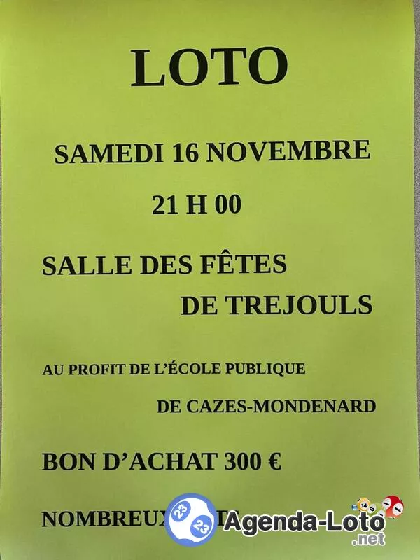 Loto de l'Ecole Publique de Cazes Mondenard