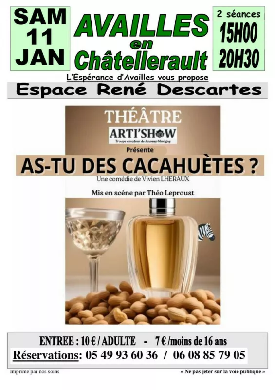 Theatre : «As-Tu des Cacahuètes»