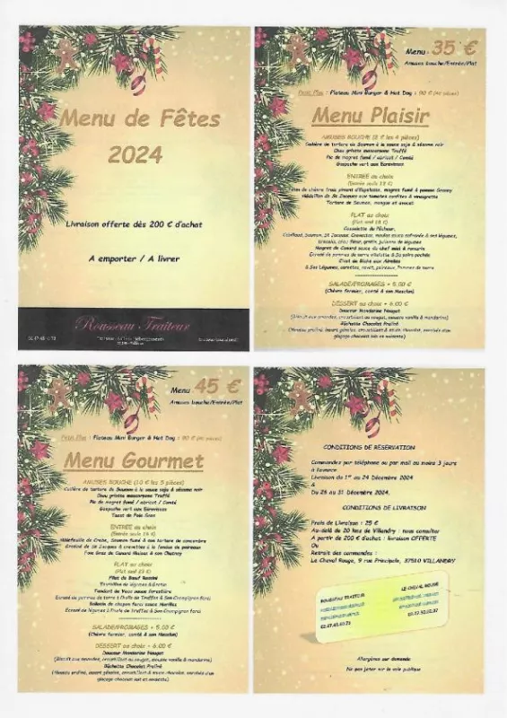 Menu de Fetes