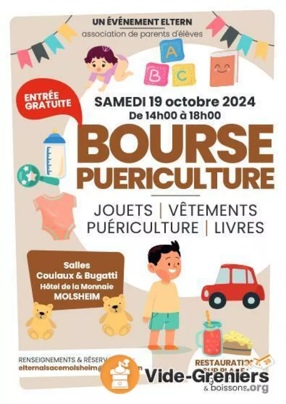 Bourse à la Puériculture, Jouets et Vêtements Enfants