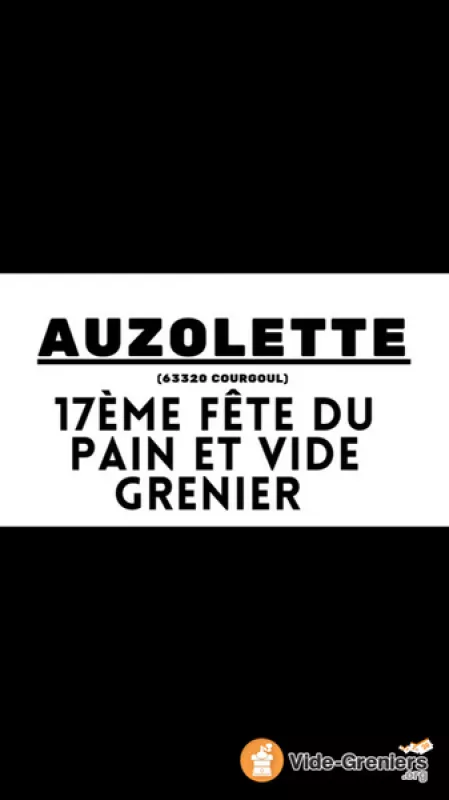 Fête du Pain et Vide Grenier du 15 Août