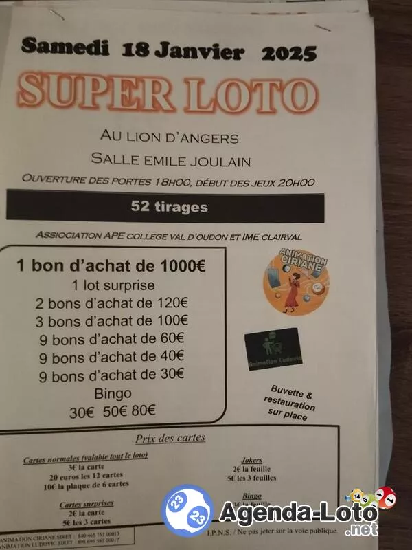 Loto Animation Ciriane ou Ludovic