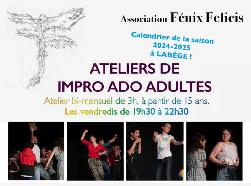 Atelier de Théâtre d'Impro Ados/Adultes