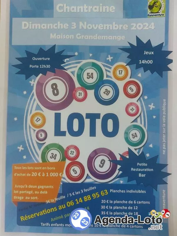 Loto Ranaventure Chantraine