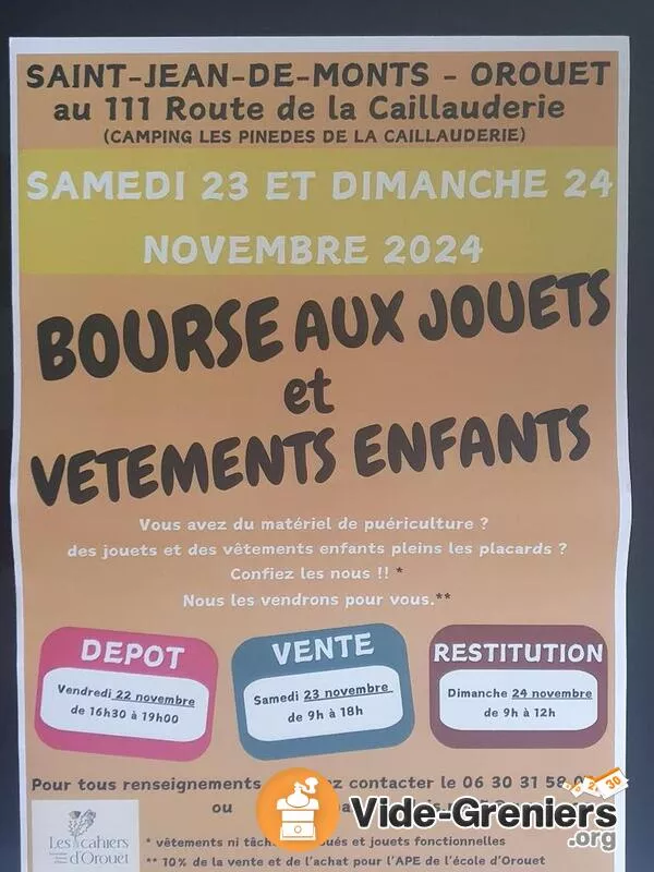 Bourse Aux Jouets et Vêtements Enfants