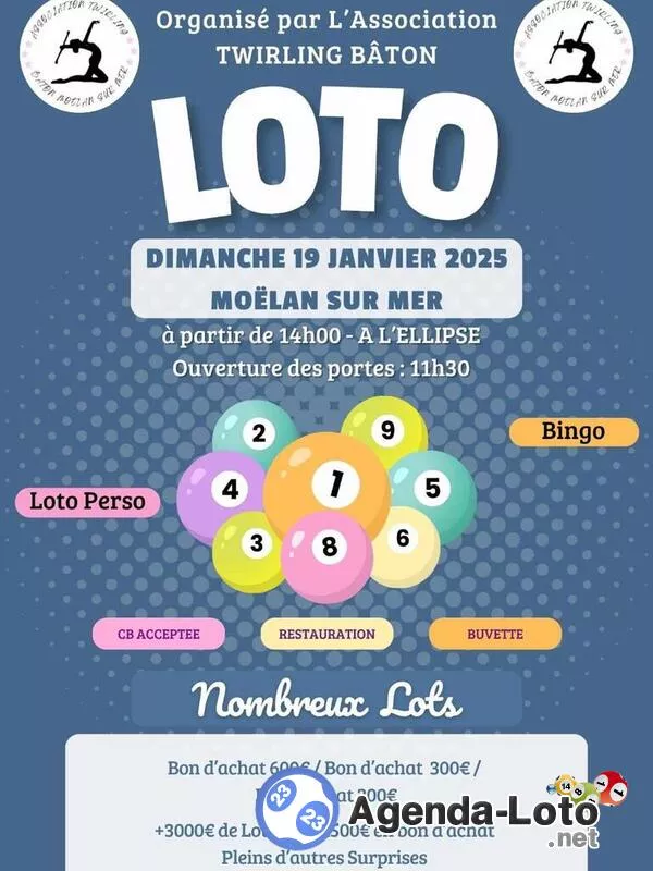 Loto Organisé par l'Association Twirling Baton Moëlan