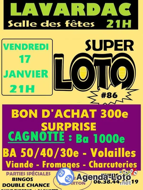 21H Loto Val d'Albret Basket ( Voir Affiche)