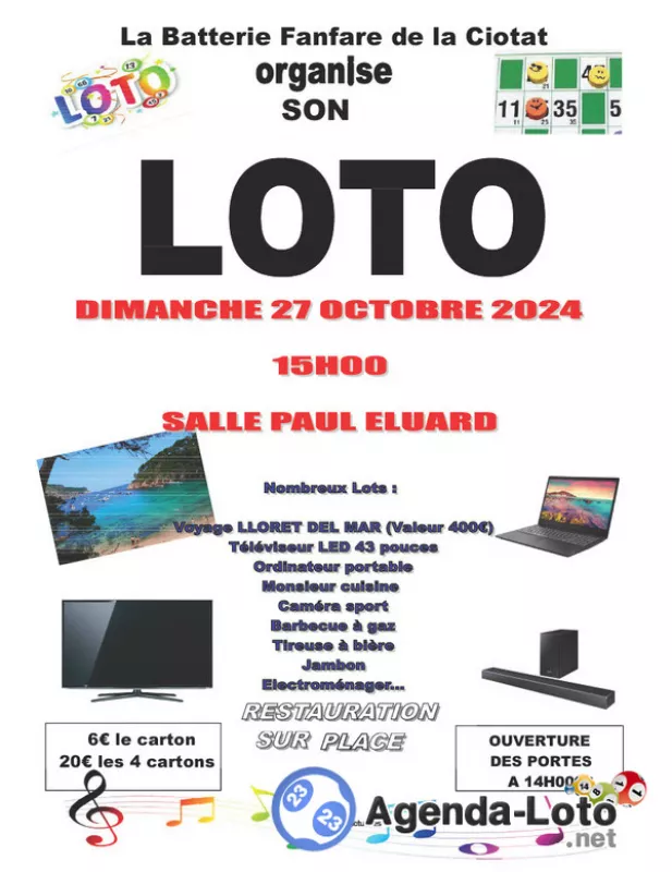 Loto Batterie Fanfare de la Ciotat