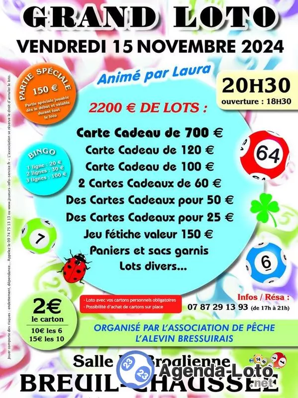 Grand Loto Association de Peche L 'Alevin Bressuirais