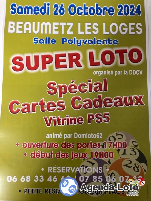 Super Loto à Beaumetz les Loges