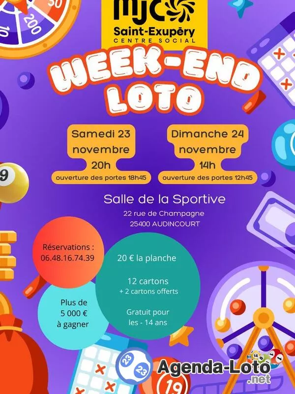 Grand Loto de la Mjc-Centre Social Saint-Exupéry