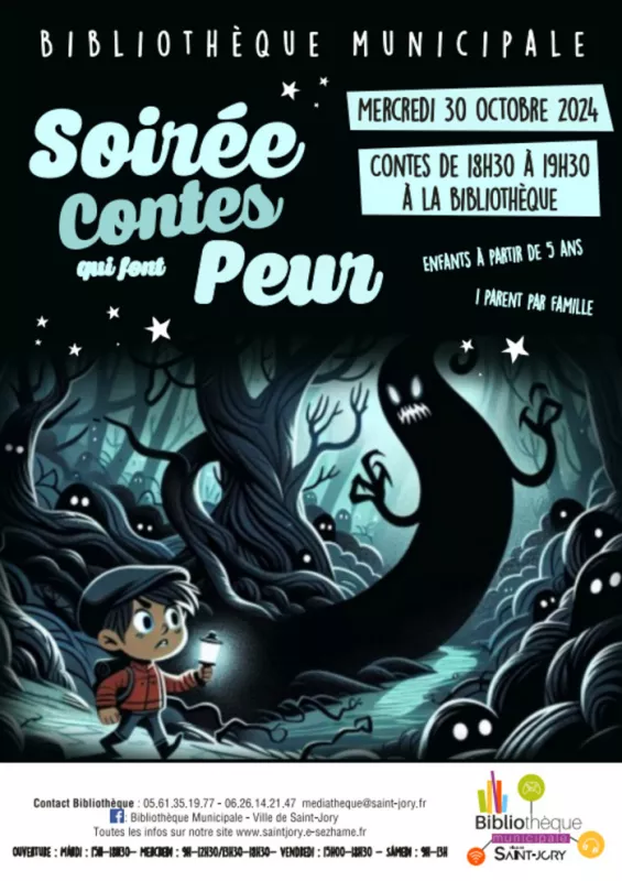 Soirée «Contes Qui Font Peur»-Mercredi 30 Octobre