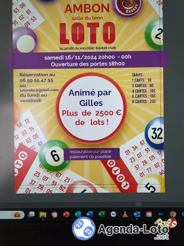 Loto Animé par Gilles