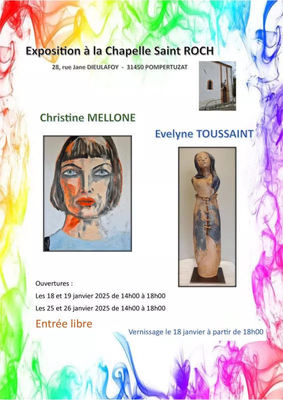 Exposition Christine Mellone et Evelyne Toussaint Chapelle Saint Roch