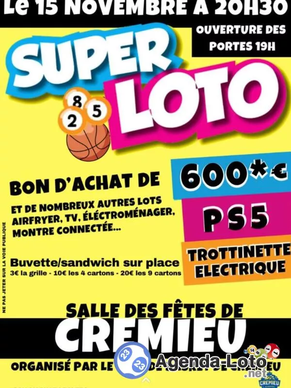 Grand Loto du Basket de Crémieu