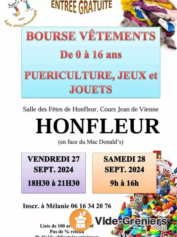 Bourse Vêtements Jouets et Puericulture