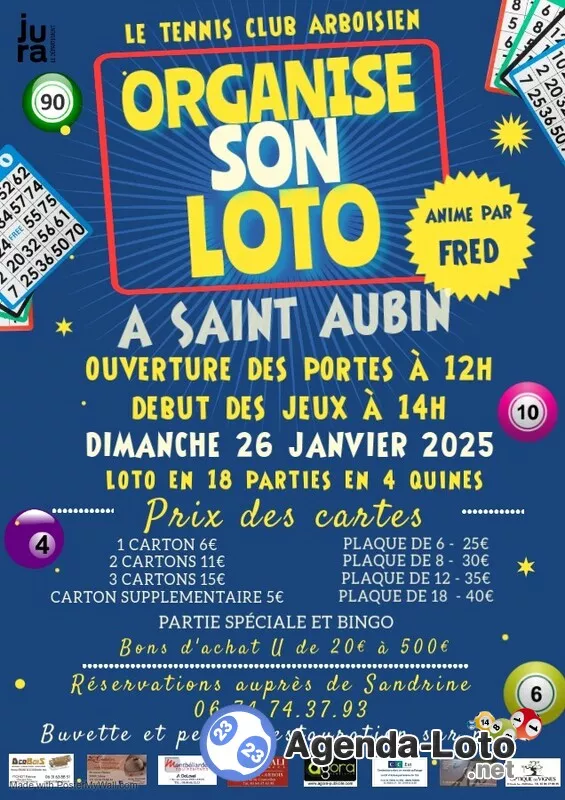 Loto du Tennis Club Arboisien