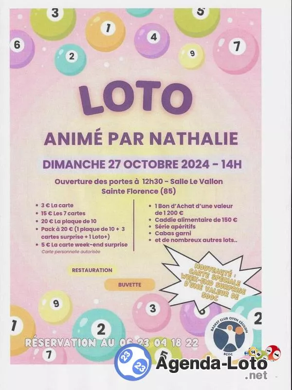 Super Loto Animé par Nathalie 90 Tirages