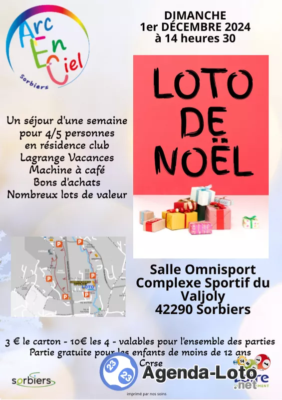 Loto de Noël de l'Arc en Ciel