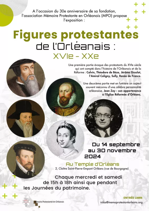 Exposition 'Figures Protestantes de l'Orléanais XVIe-XXe